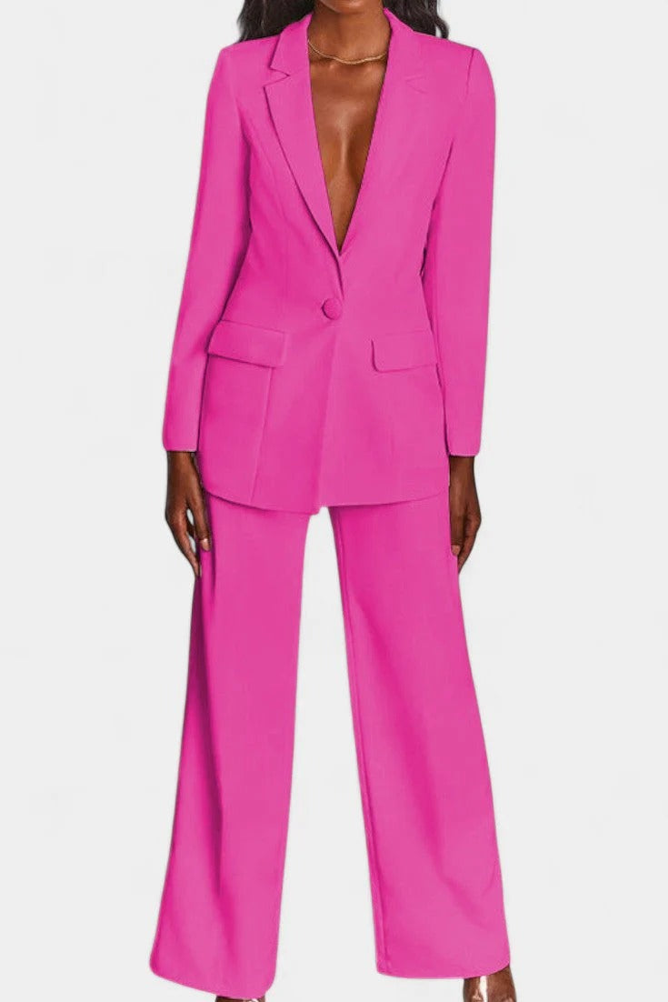 Marina |Chaqueta a medida y pantalones de pierna ancha