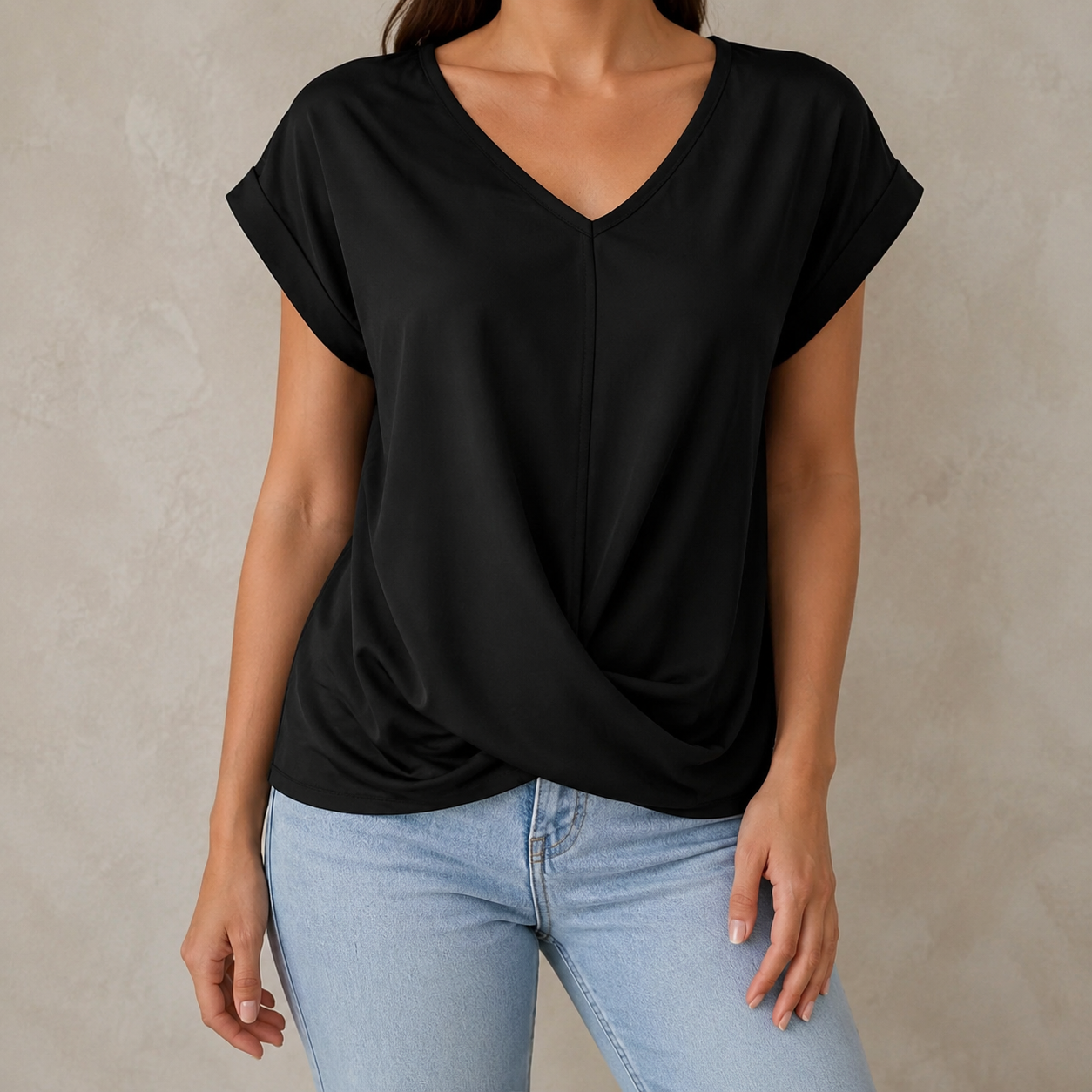 Ariadna | Camiseta informal con escote corazón
