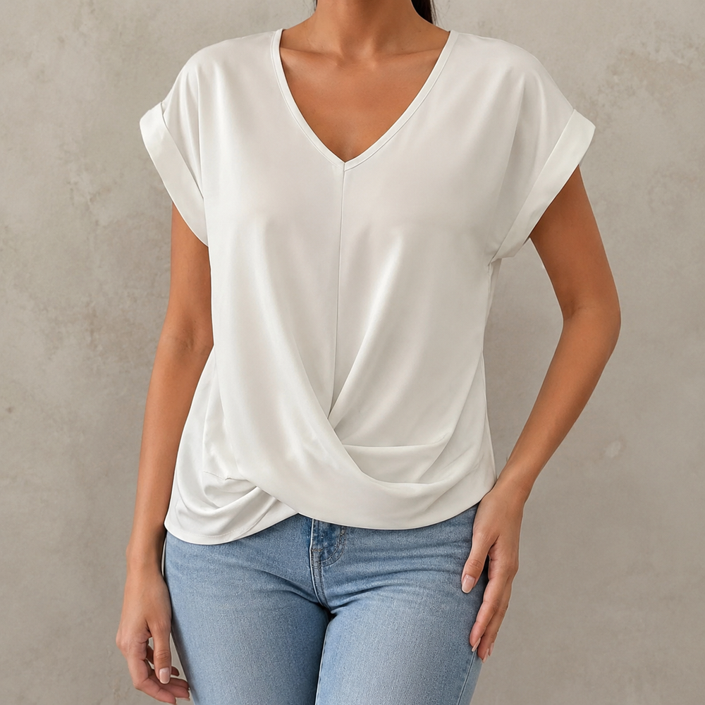 Ariadna | Camiseta informal con escote corazón