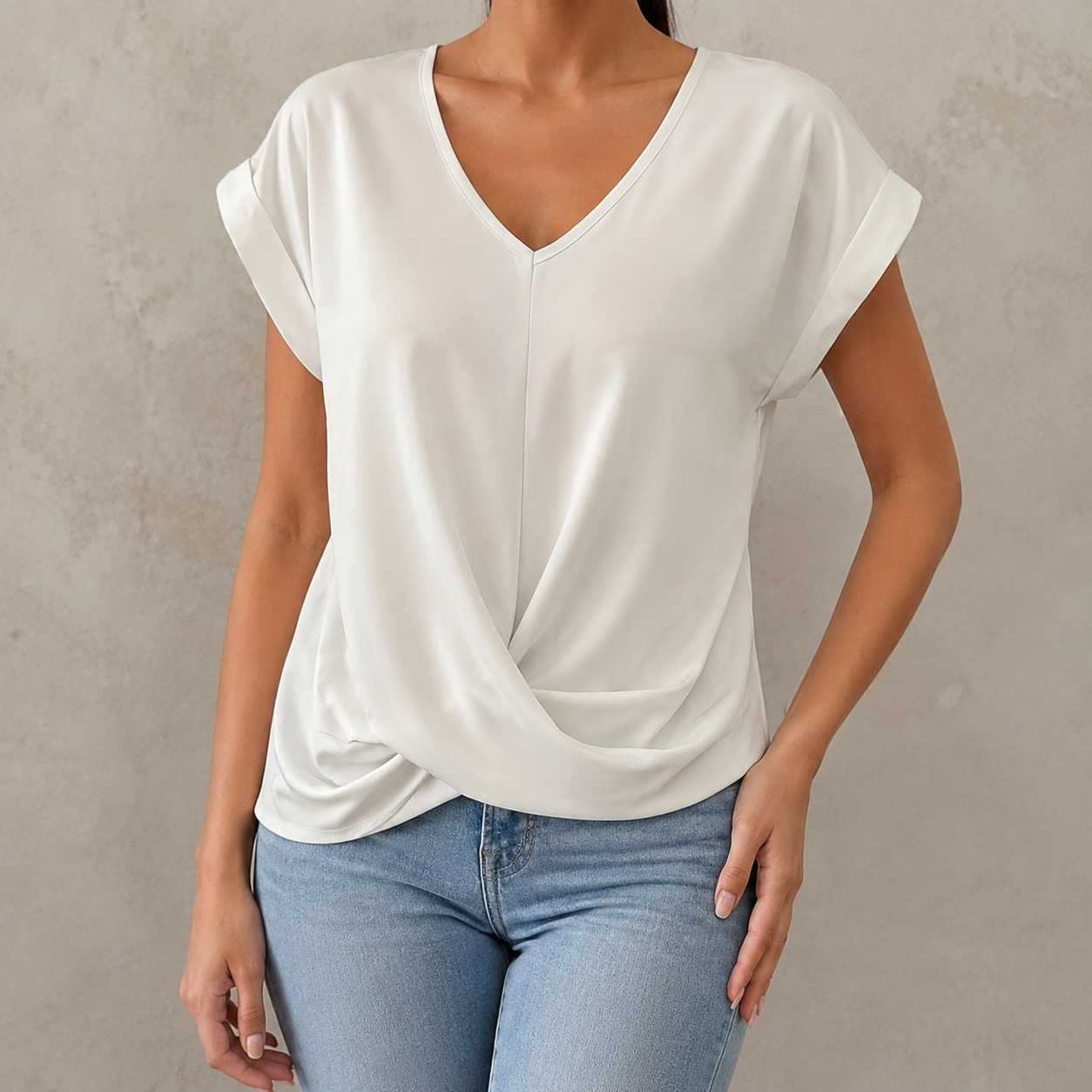Ariadna | Camiseta informal con escote corazón