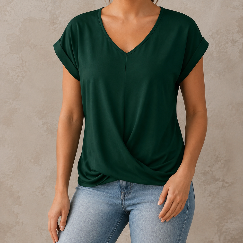 Ariadna | Camiseta informal con escote corazón