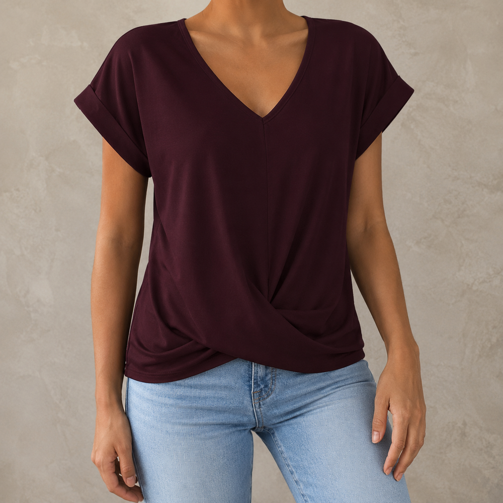Ariadna | Camiseta informal con escote corazón