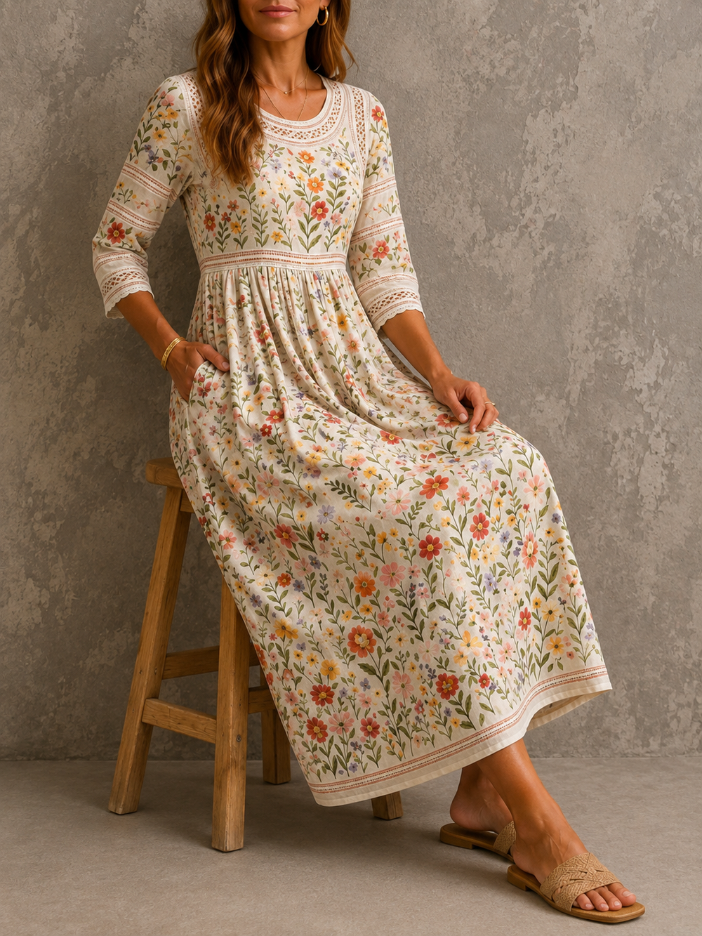 Paula | Vestido con Estampado Floral