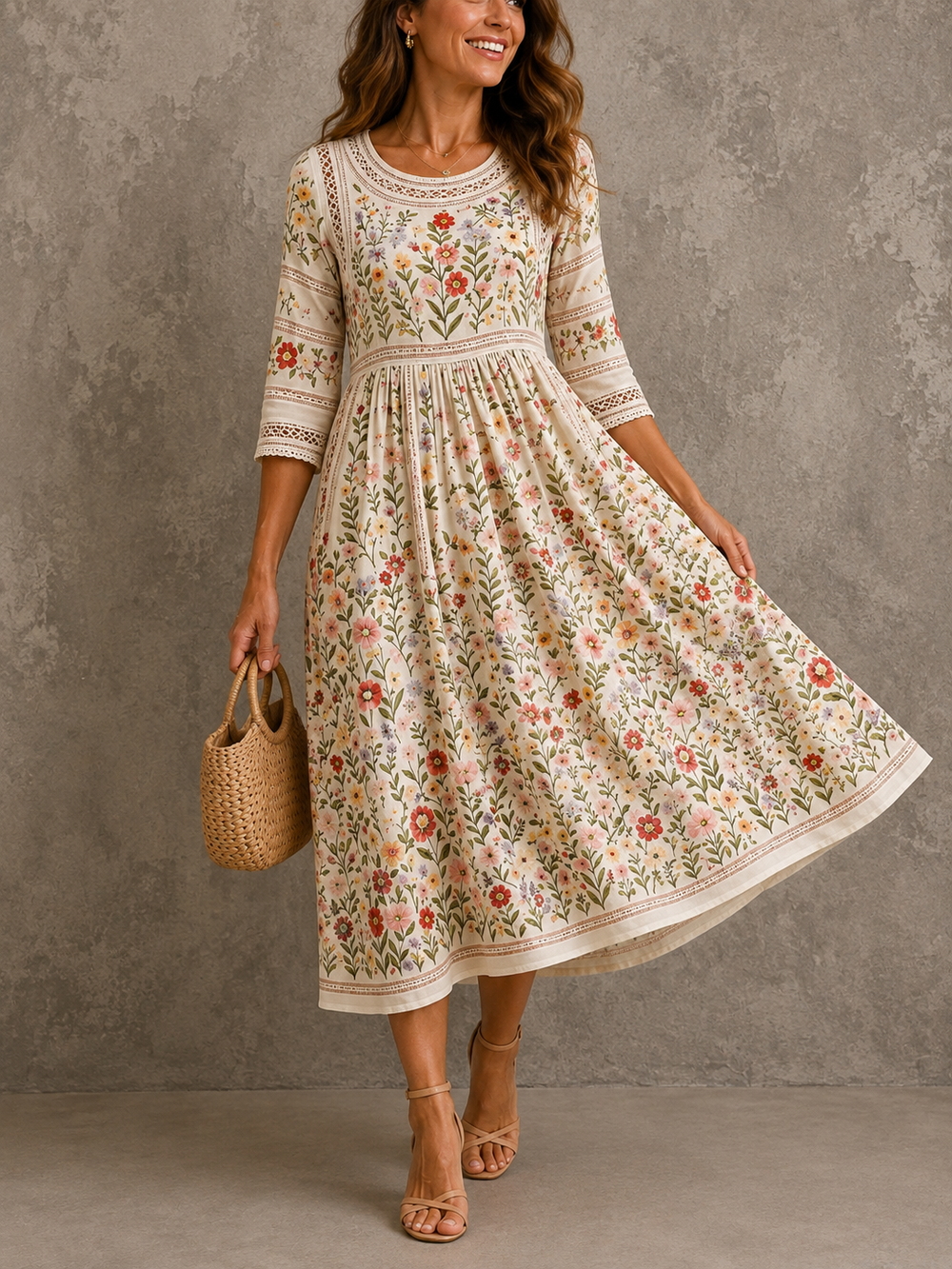 Paula | Vestido con Estampado Floral