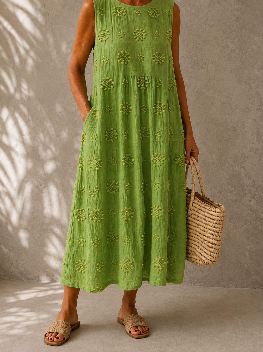 Blanca | Vestido clásico con estampado