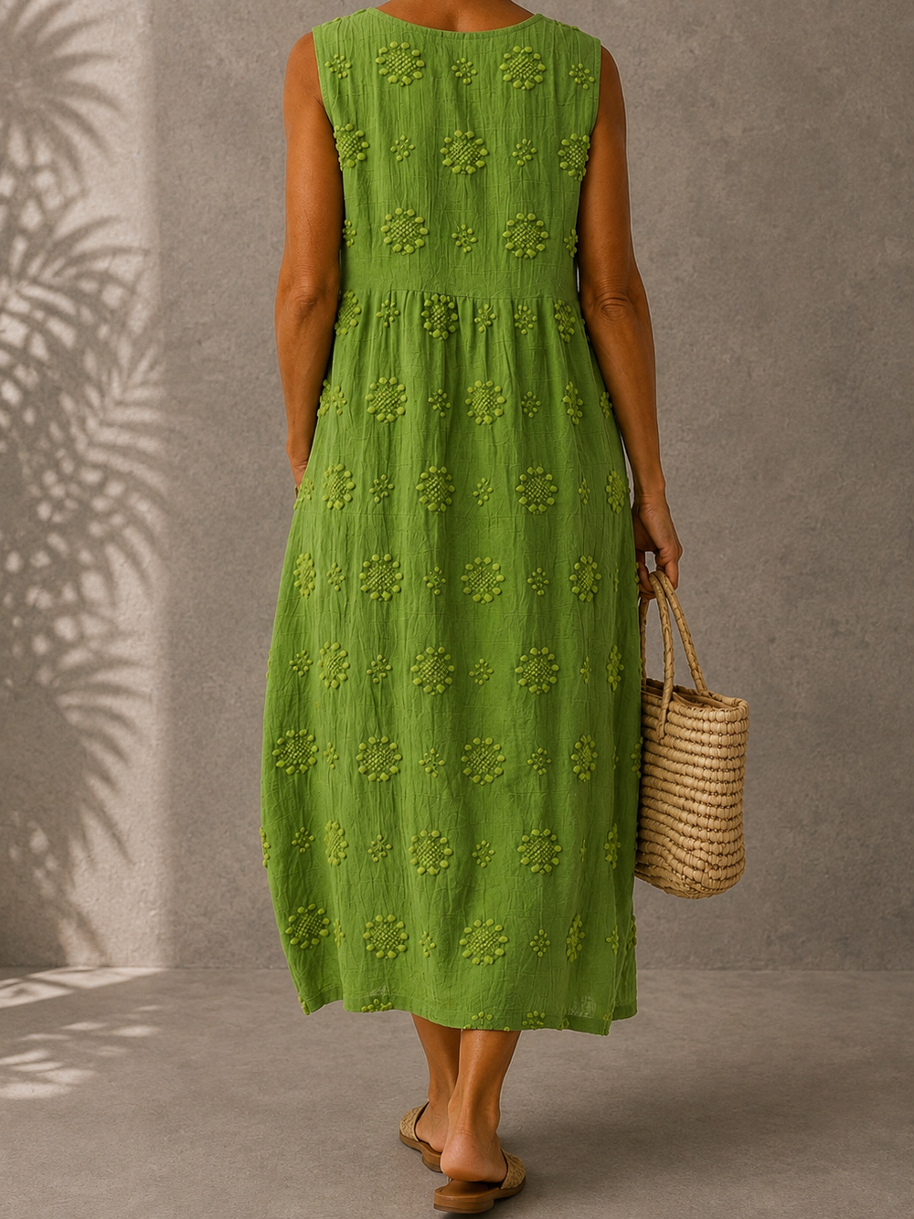 Blanca | Vestido clásico con estampado