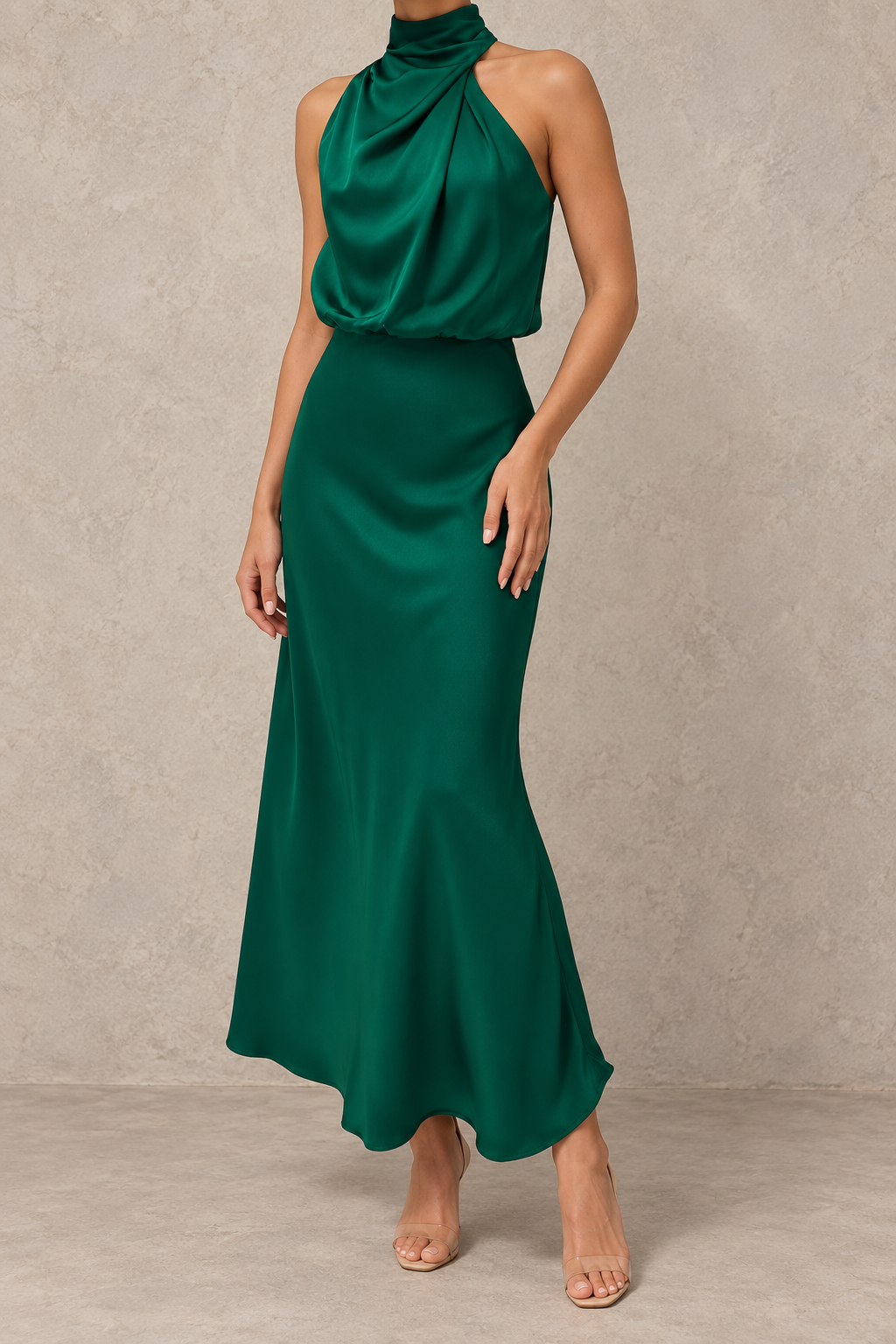 Mía | Elegante vestido con escote halter