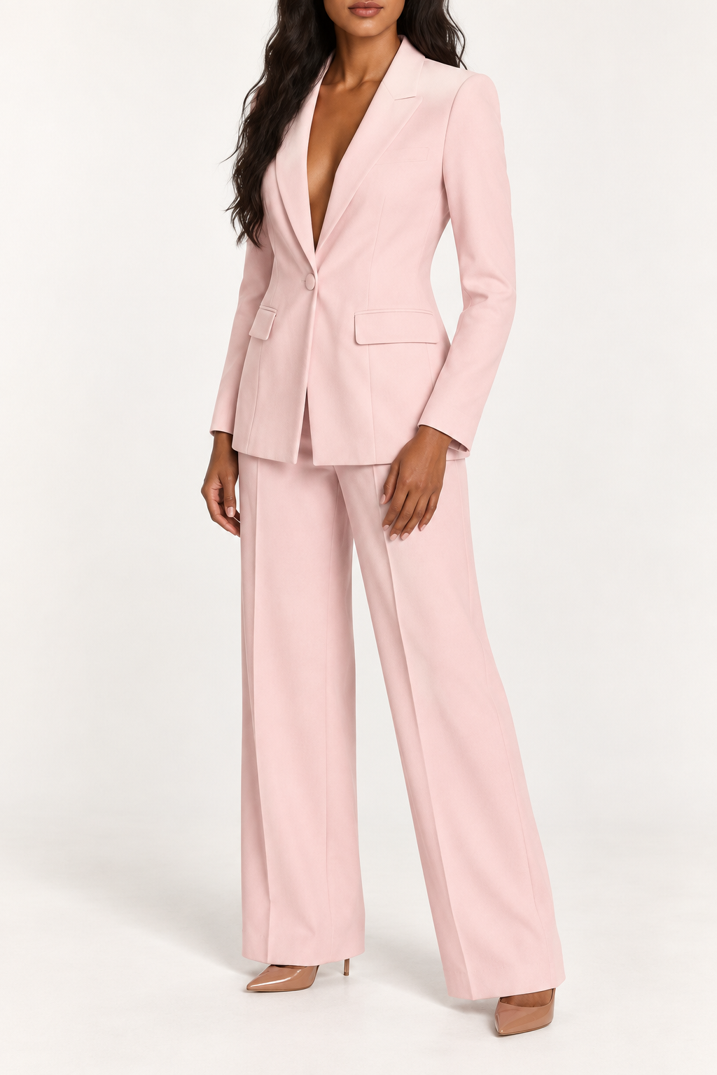 Marina |Chaqueta a medida y pantalones de pierna ancha