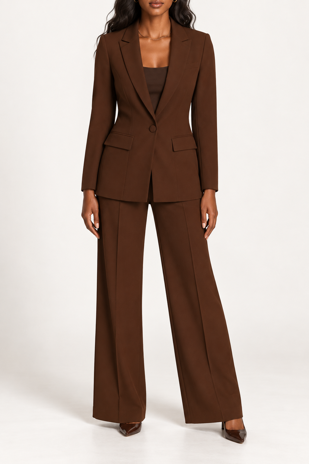 Marina |Chaqueta a medida y pantalones de pierna ancha