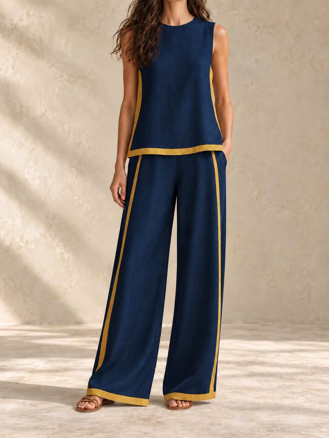 Sofía | Conjunto elegante de algodón y lino
