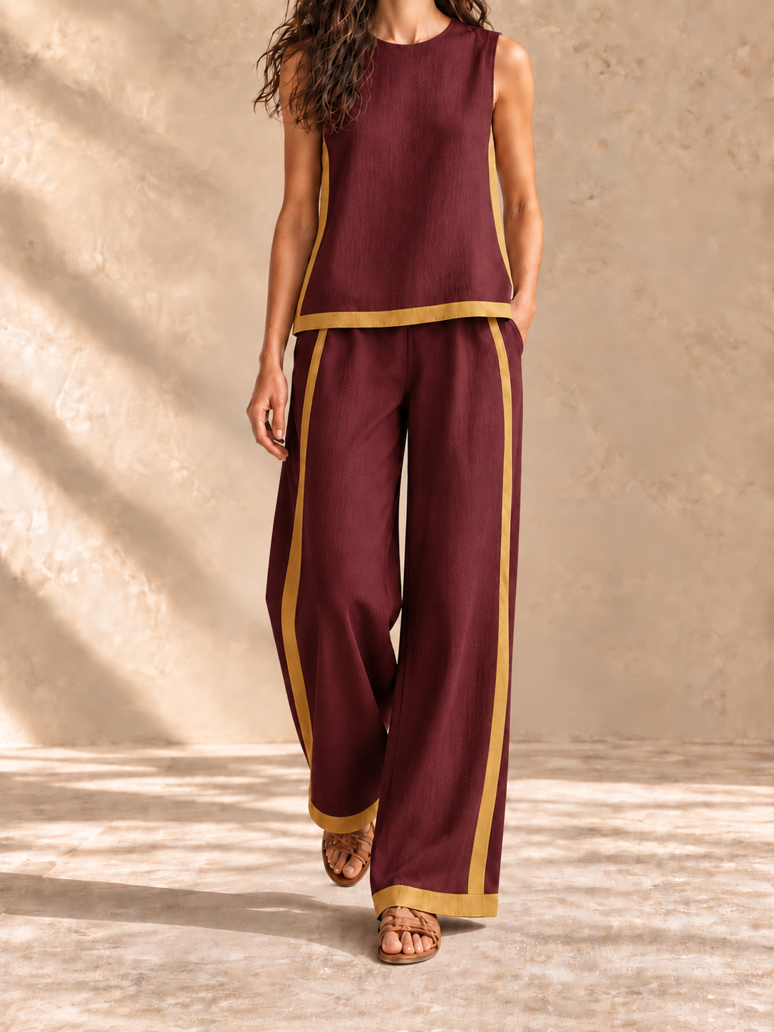 Sofía | Conjunto elegante de algodón y lino