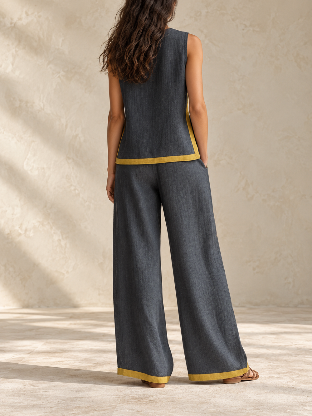Sofía | Conjunto elegante de algodón y lino