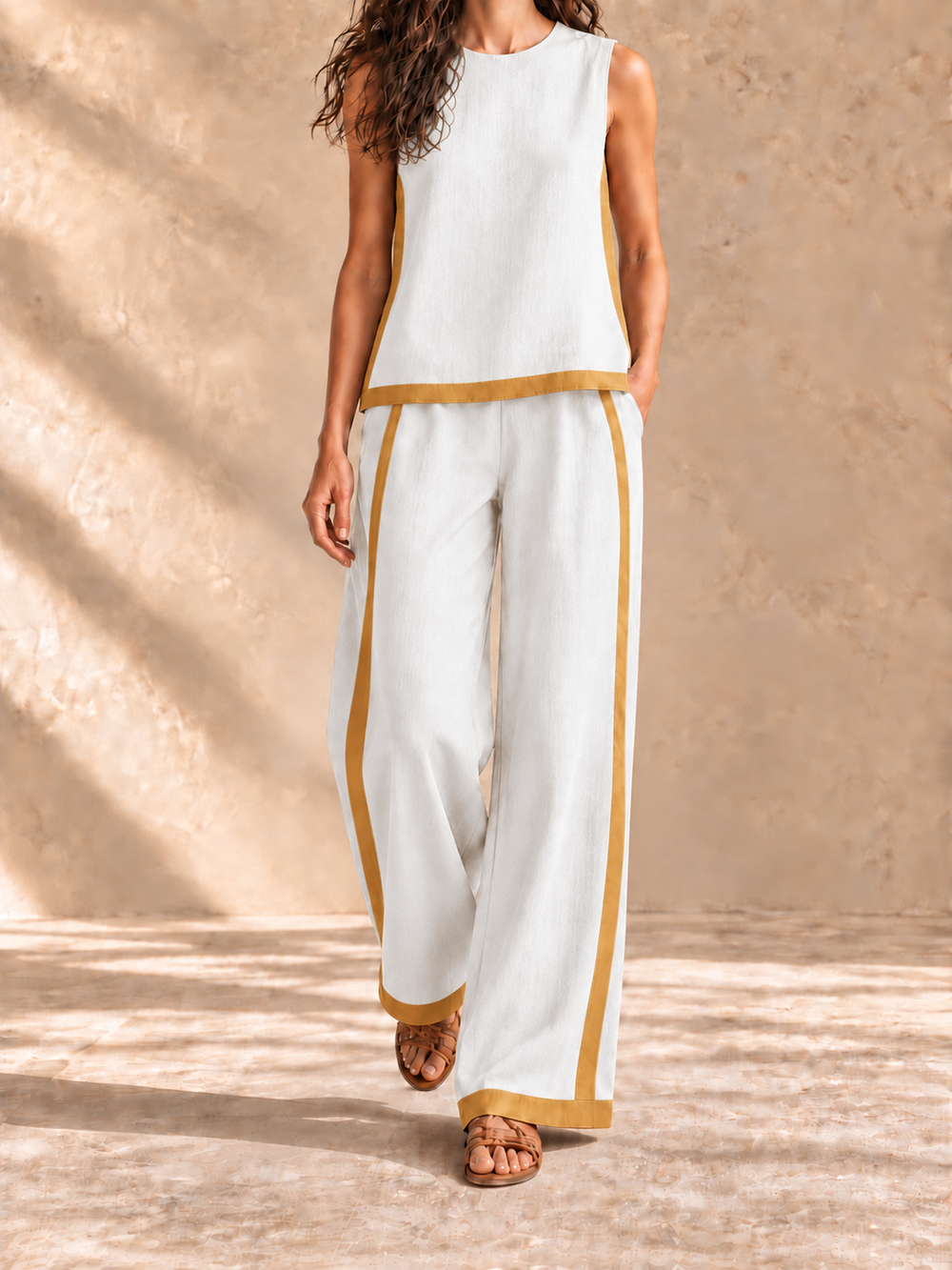 Sofía | Conjunto elegante de algodón y lino