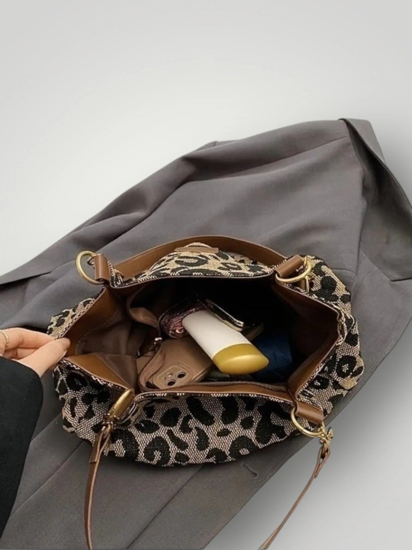 Leonor | Bolso con estampado de leopardo