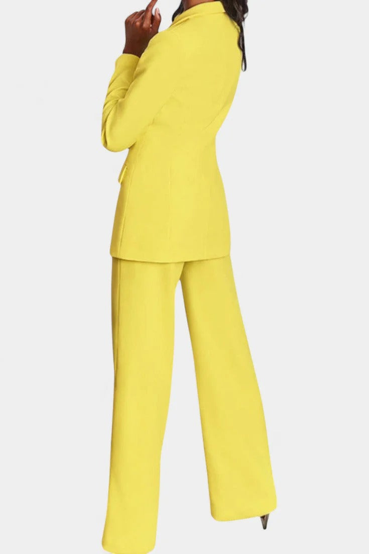 Marina |Chaqueta a medida y pantalones de pierna ancha