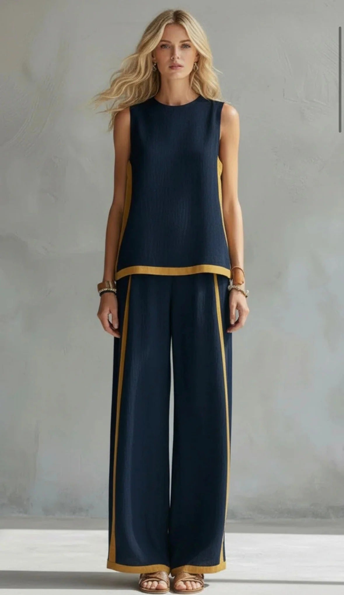 Sofía | Conjunto elegante de algodón y lino