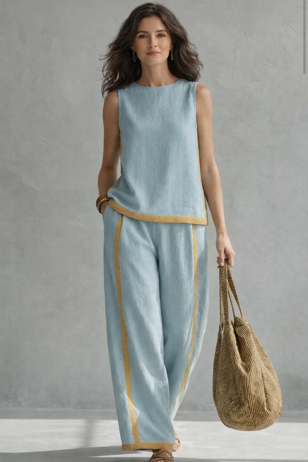 Sofía | Conjunto elegante de algodón y lino