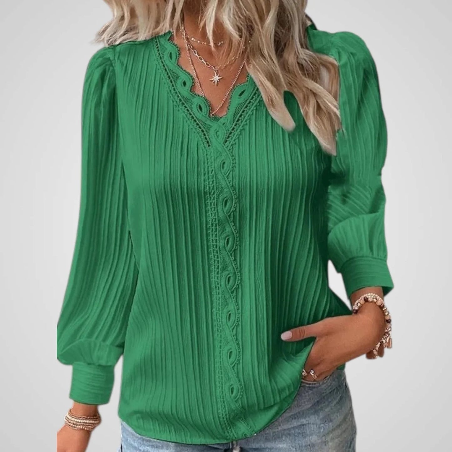 Alexandra | Blusa cómoda con pliegues