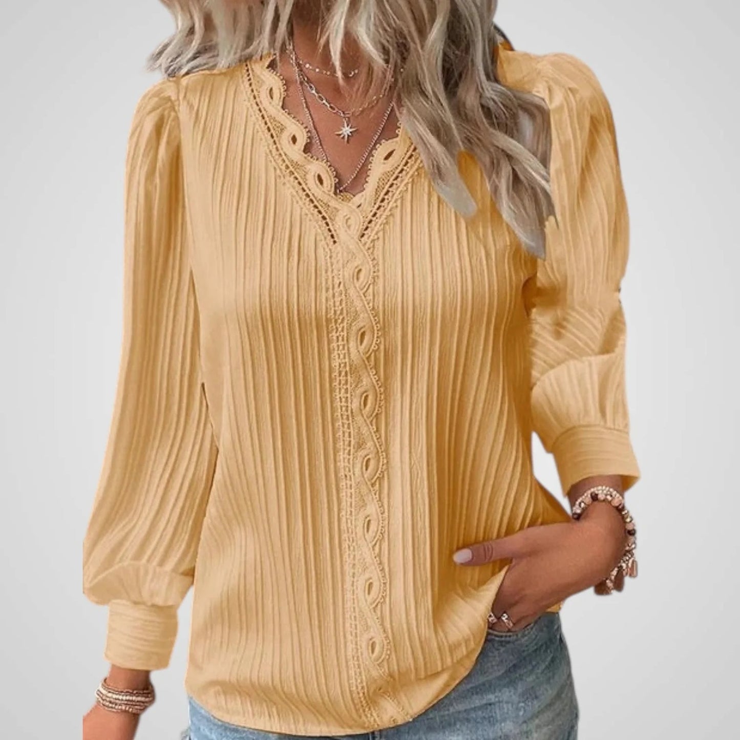 Alexandra | Blusa cómoda con pliegues