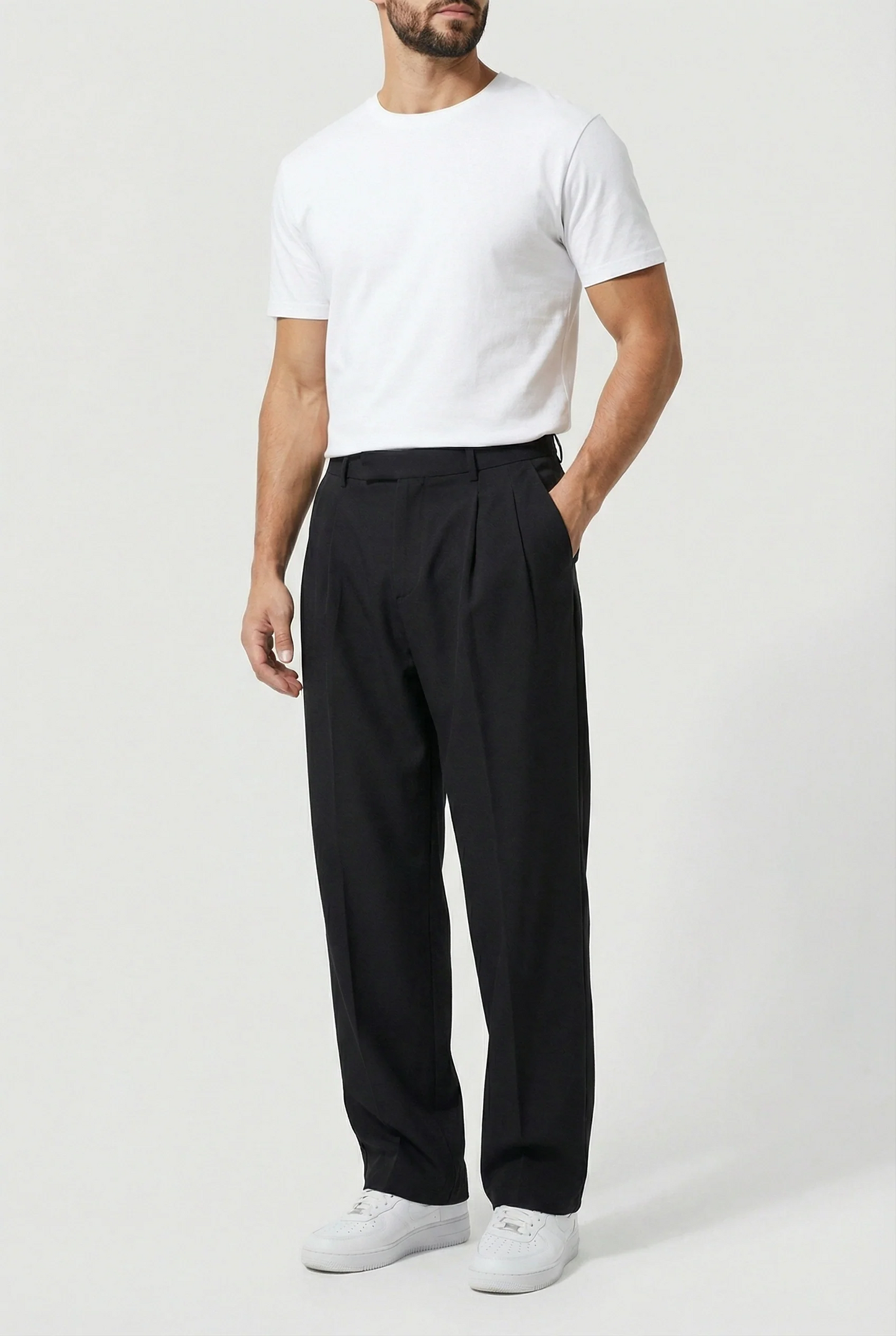 Alex | Pantalones Hombre Ajustados con Trabillas para Cinturón
